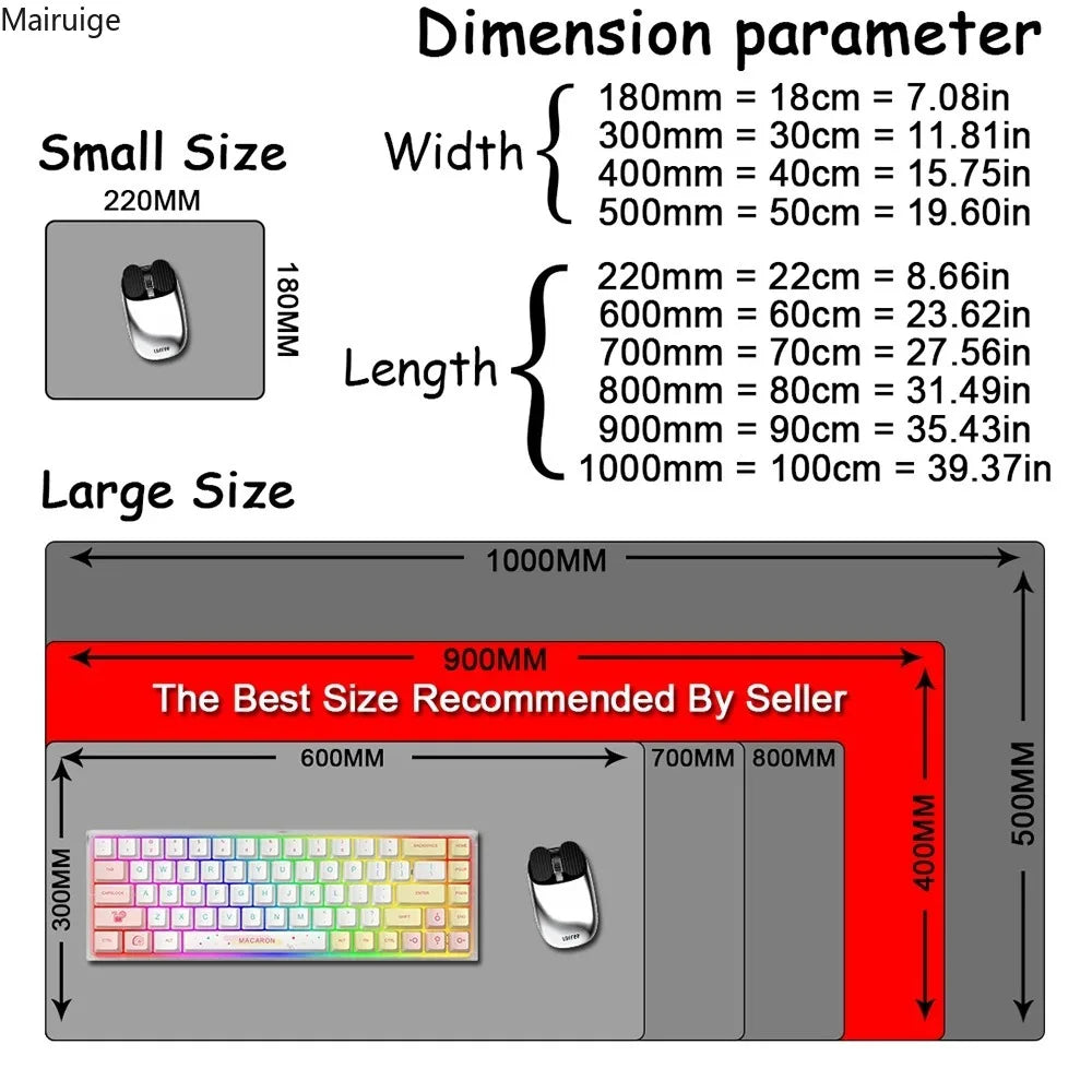 Space Black White Galaxy Astronaut Mouse Pad Computer Office Table Mats Rubber Anti-slip Gaming Keyboard Mousepads Long Desk Pad