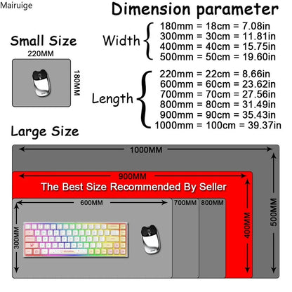 Space Black White Galaxy Astronaut Mouse Pad Computer Office Table Mats Rubber Anti-slip Gaming Keyboard Mousepads Long Desk Pad