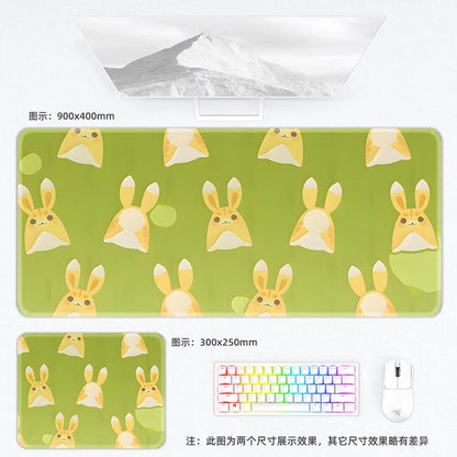 Genshin Impact Postcard Mouse Pad Large Custom Computer Keyboard Game Pads Home Office Desktop Mat
