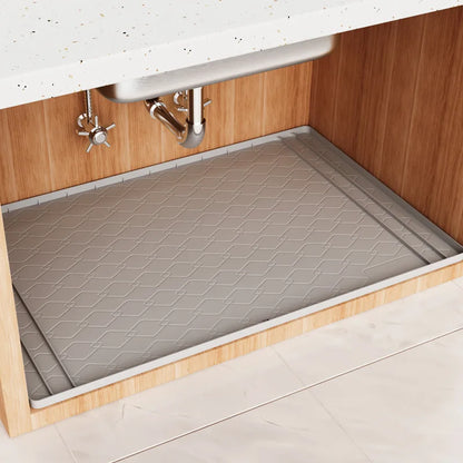 Silicone Under Sink Mat Kitchen Essentials Gadgets, Shelf Liner Cabinet Protector, Home Organizers Storage, Waterproof Bathroom