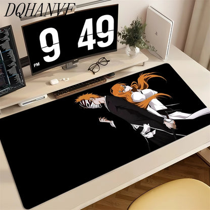 BLEACH Mouse Pad Desk Mat Large Natural Rubber Non-slip Anti-fray Anime  Mousepad With lock edge Keyboard Ergonomic Office Home