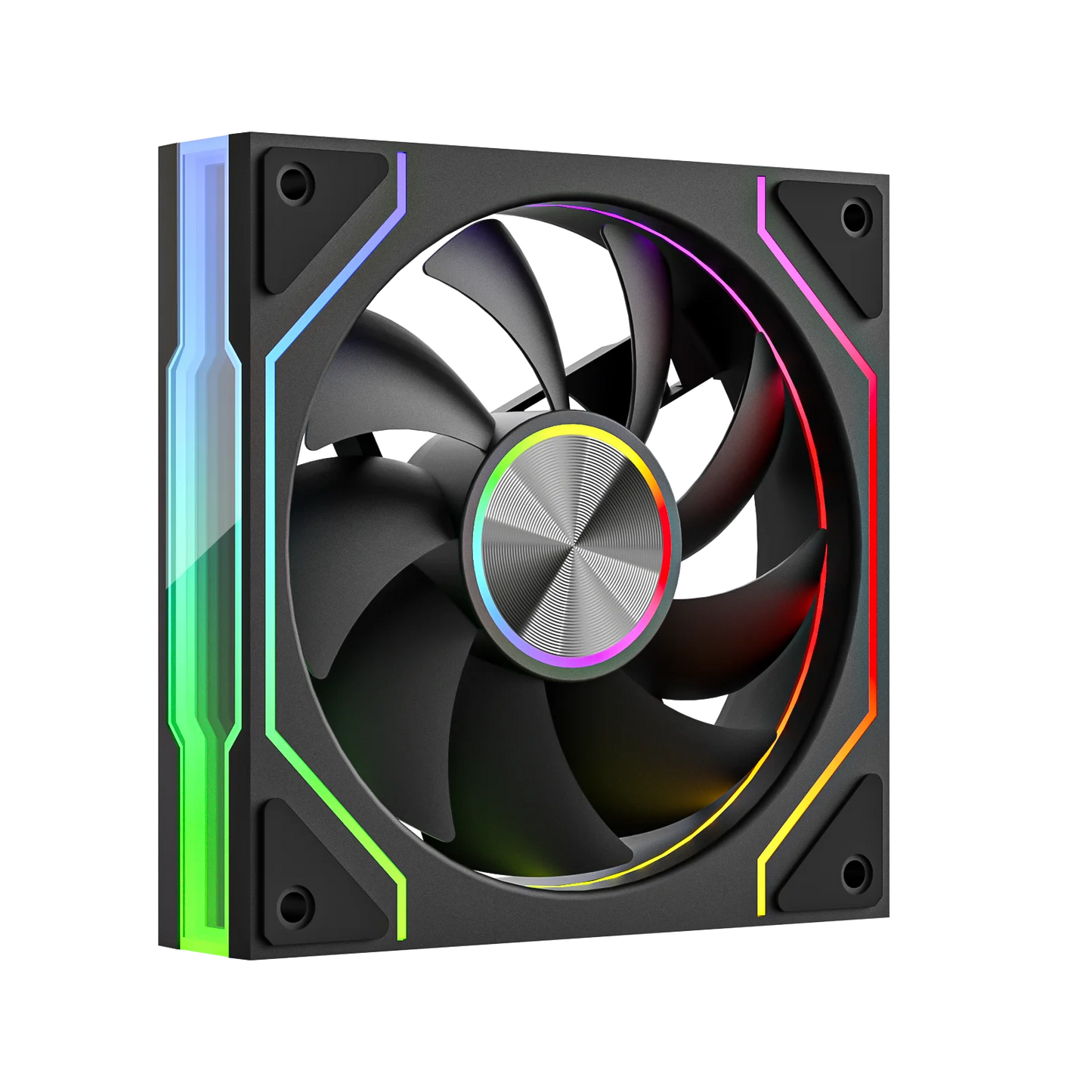 Power Trian PRISM 9 Pro 120mm ARGB PC Fan Quiet Cooling 12V Large Air Volume Computer Chassis Fans 4PIN 61.5CFM/800-1800RPM