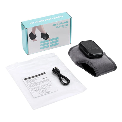 Electric Ankle Heating Massage Hot Compress Vibration Foot Massage 3 Heating Level Ankle Joint Brace Wrap Foot Warmer Massage