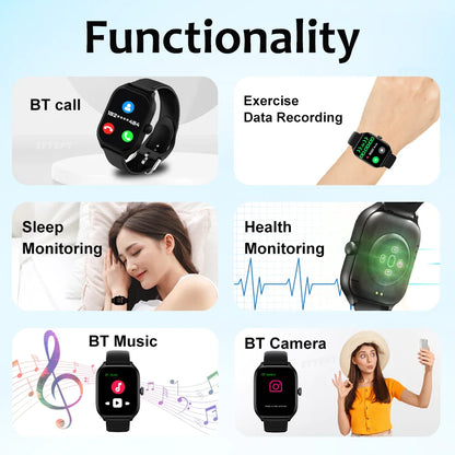 KESHUYOU New Smart Watch H9 Pro MAX 2.01-inch HD Display Bluetooth Call Message Alert Sports Mode Smartwatch For Men Women