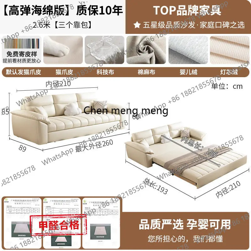 Living Room Home Convertible Bed Modern Wooden Armchair Folding Relax Sofa Bed Luxury Recliner Longue Furniture For Home