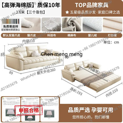 Living Room Home Convertible Bed Modern Wooden Armchair Folding Relax Sofa Bed Luxury Recliner Longue Furniture For Home
