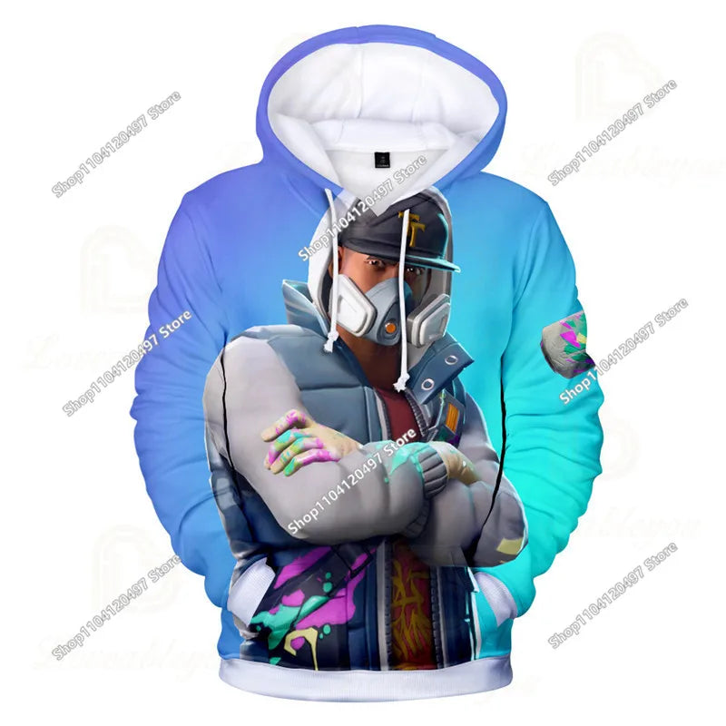 Children's Clothing Fortnite 3D Printed Unisex Hoodie Casual Coat Game Peripheral Cosplay Children Clothing Gifts
