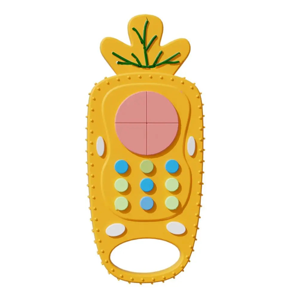 Baby Silicone Teether Toys Remote Control Shape Teether Rodent Gum Pain Relief Teething Toy Kids Sensory Teether Toys