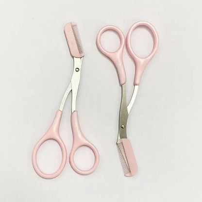 Wholesale Eyebrow Trimming Knife Eyebrow Face Razor For Women Professional Eyebrow Scissor With Comb Brow TrimmerScraper Accesso