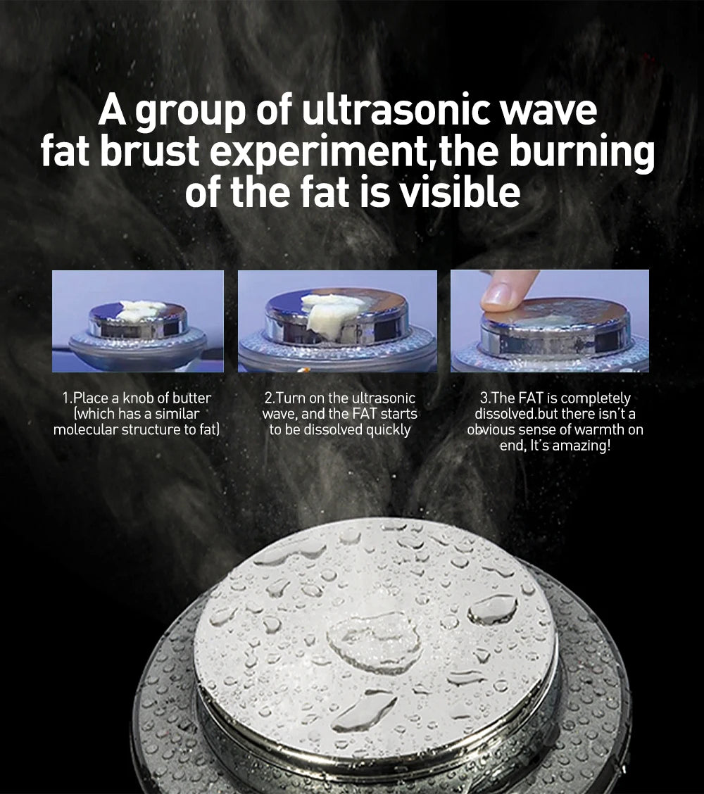 6 In 1 Ultrasound Cavitation Body Slimming Massager Rejuvenates Skin Gives Toned Skin and Lift Beauty Device for Face&Arms&Legs