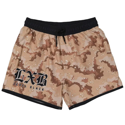 CAMO CASUAL SHORTS Men Women LEVEL BLACK Casual Gym Shorts Oversized ADCC RASH GUARD Children Jersey Quick Drying Men's Clothing