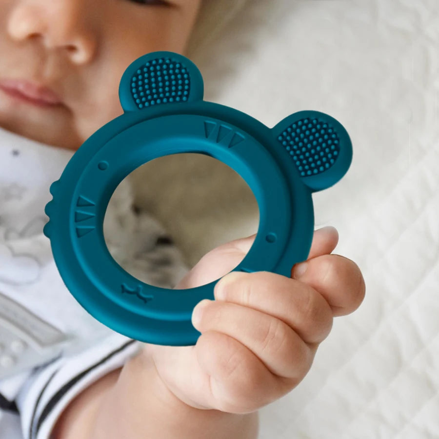 1 PCS Cartoon Animal Teether Baby Toy Kids Teething Toy Soothing Biting Le Teething Stick Baby Molar Chewing Accessories