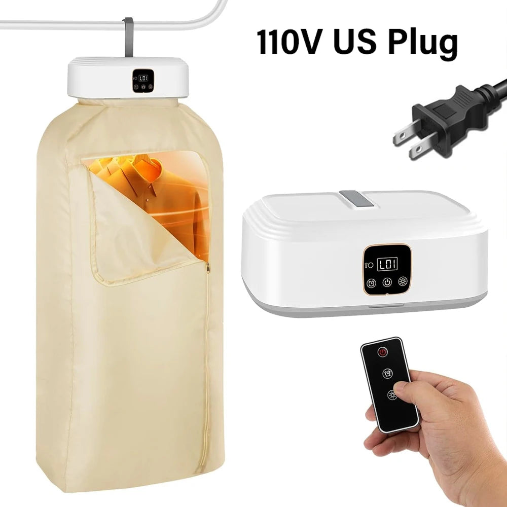 Portable Clothing Dryer Folding Electric Clothes Dryer Foldable Laundry Dryer UV Sterilization Electric Portable Clothing Dryer