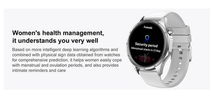 2025New Smart Watch Men Full Circle HD Screen Wireless Call Smartwatch Call Reminder GPS Sports Track Bracelet Music Clock+ Gift
