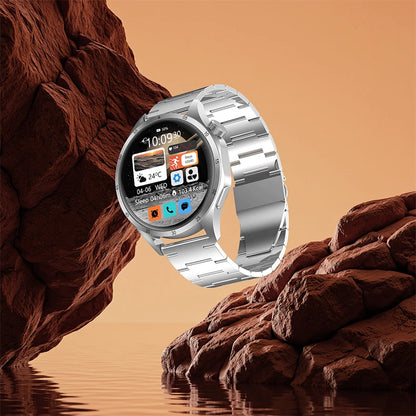 2025New Smart Watch Men Full Circle HD Screen Wireless Call Smartwatch Call Reminder GPS Sports Track Bracelet Music Clock+ Gift