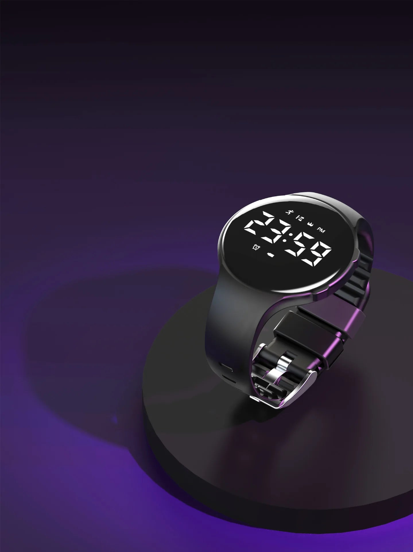 Smart Watch Rate Smartwatch Fitness Tracker Silent Vibration Alarm Clock to Get Up Step Counting Waterproof Smart Brac