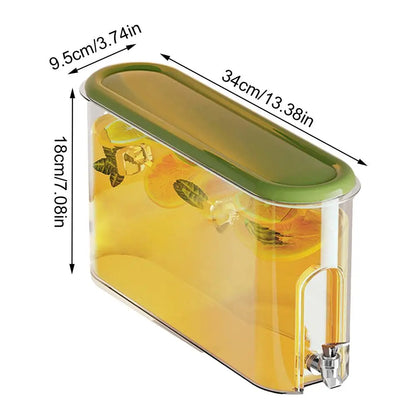 Fridge Water Dispenser 4L Water Dispenser With Spigot Beverage Dispenser for Fridge Parties and Daily Use Juice Jug for Kitchen