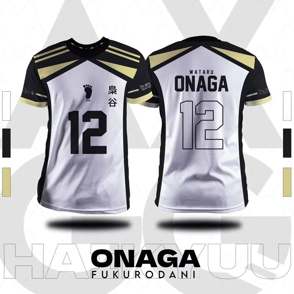 New Summer Fall Haikyuu Fukurodani Cartoon Anime Cosplay Men Jersey Summer Short Sleeve Children Tee Top Fashion Women T-Shirt