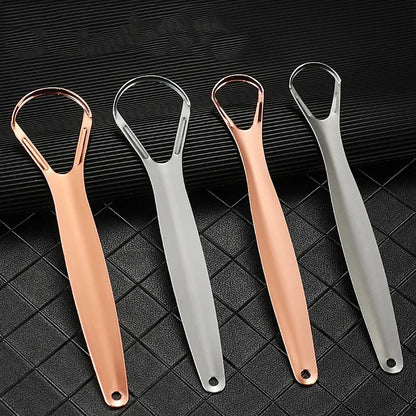 혀클리너 1pc Stainless Steel Tongue Scraper Cleaner Fresh Breath Cleaning Coated Tongue Toothbrush Oral Hygiene Care Tools