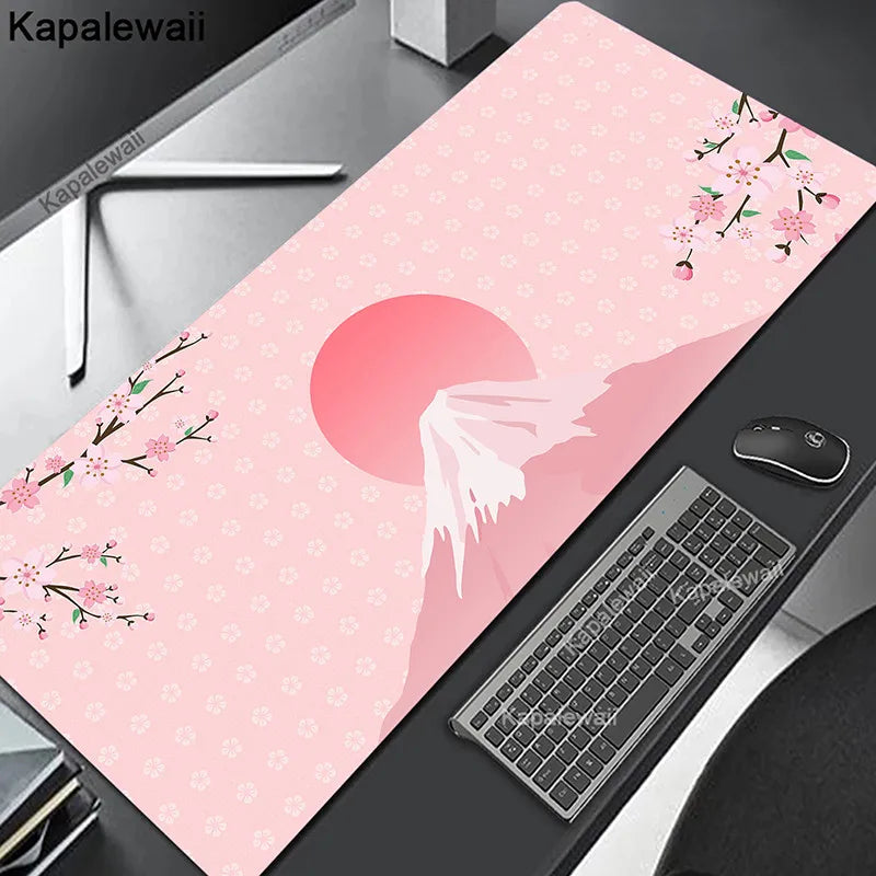 Comouter Mouse Pad Large Sakura Mousepads Office Deskmat XXL Table Carpet Natural Rubber Mousemat Keyboard Mats 80x30cm Mousepad