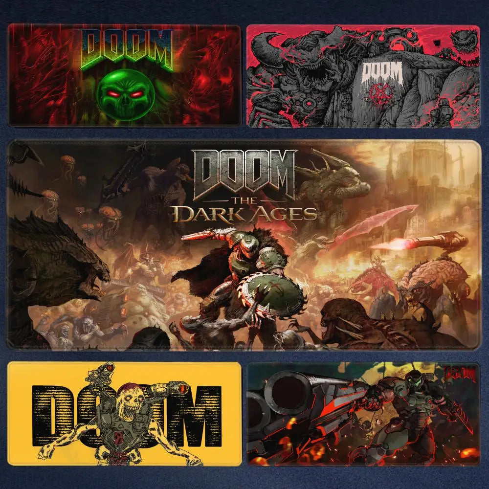 DOOM The Dark Ages Mouse Pad Gamers Anime game XXL Home HD Computer Desk Mats Office SuppliesDesktop 70X30 90x40