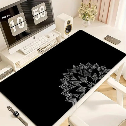 Flower Pattern Mouse Pad XXL Computer Accessories Office Game Table Mats Rubber Anti-slip Gaming Keyboard XL Mousepad Desk Pads