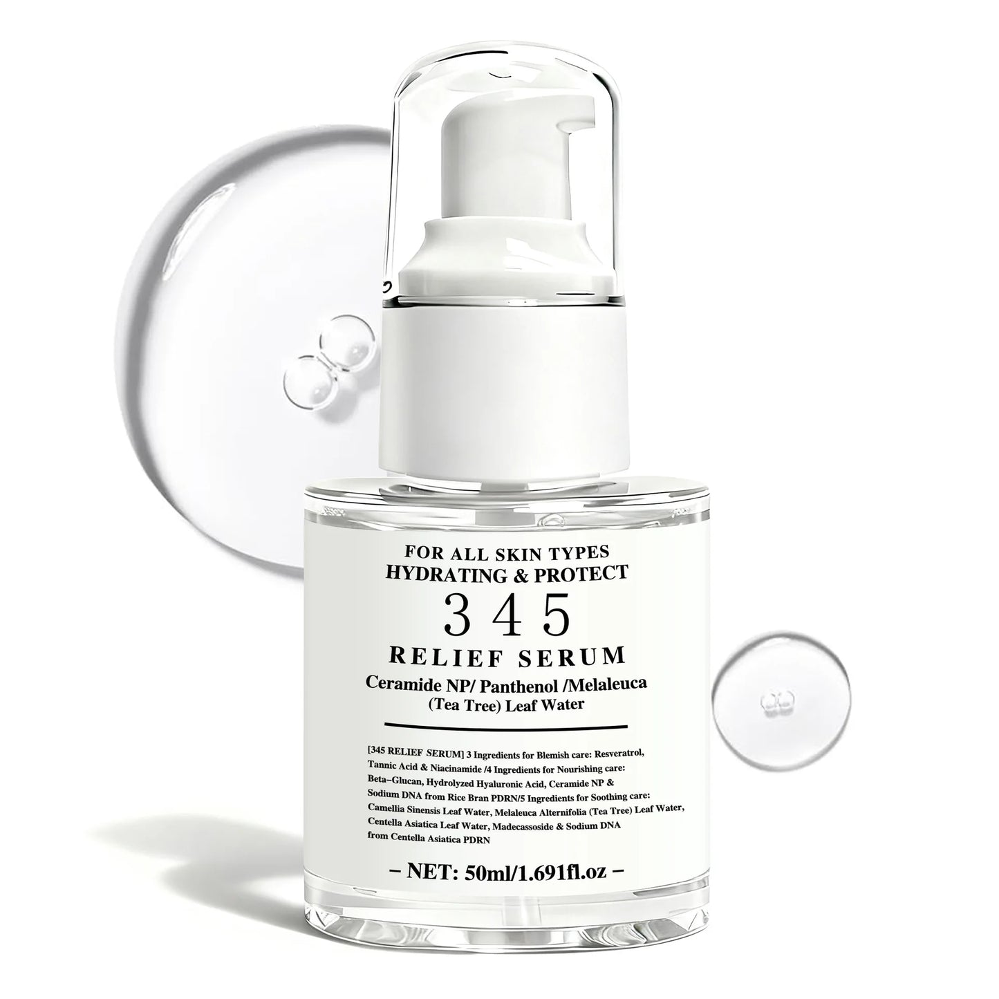 Face essence liquid relief serum Hydrating the skin improve skin sensitivity issues  essence suitable for all skin types 50ml