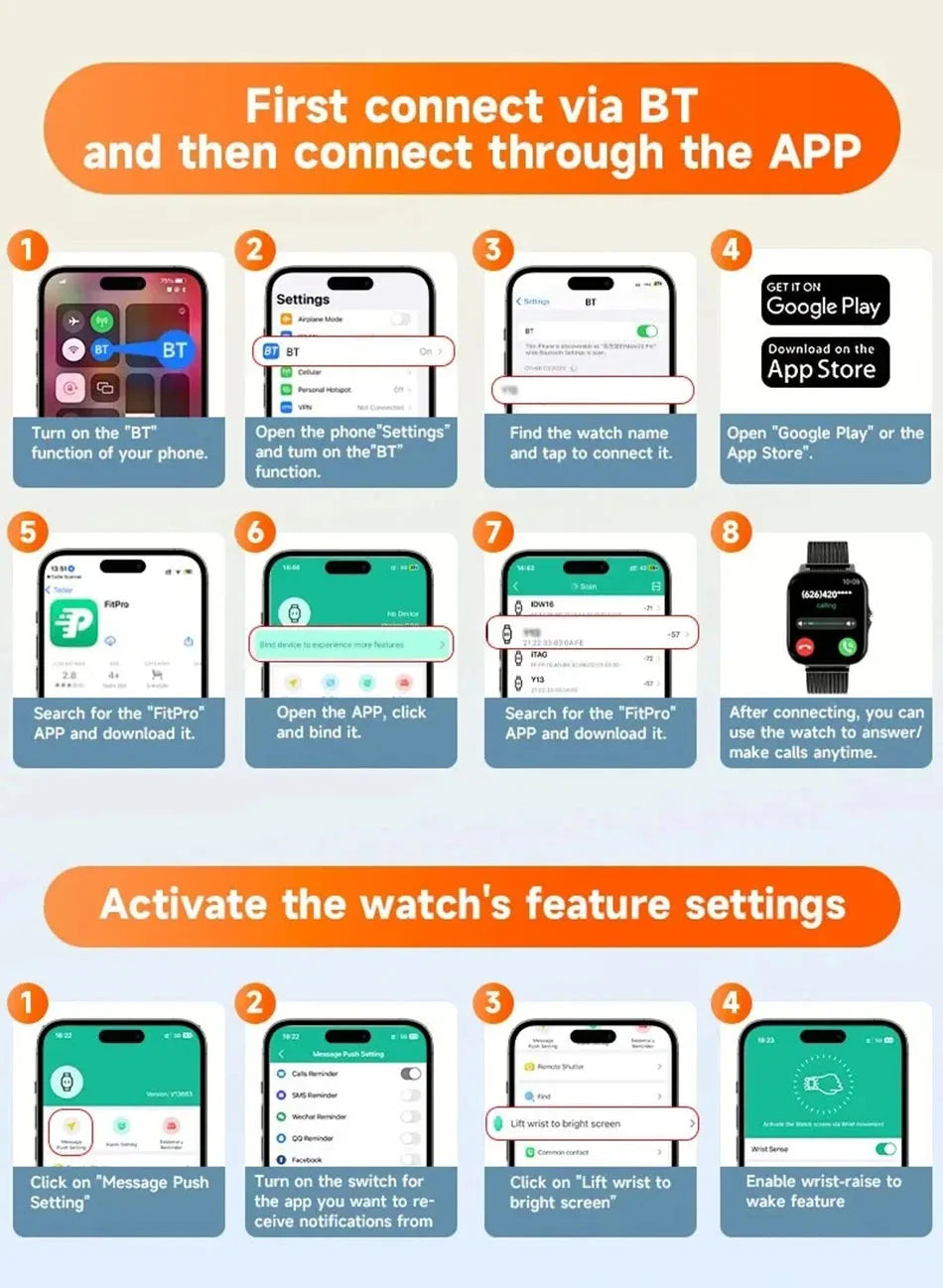 New Smart Watch 1.83inch Full Touch Screen Sport Fitness Watches BT Call Digital Smartwatch Wristwatch For Men Women Gift 2025