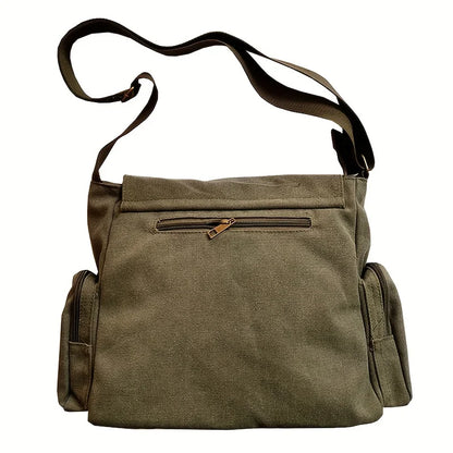 Women's Canvas Shoulder Bag Large Capacity Crossbody Bag Cartoon Messenger Tote Bag Bags Bags