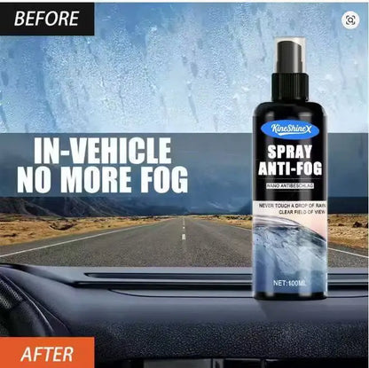Nano Anti-Fog Glass Spray, Used for Clear Vision Anti-Fogging on Car Windows, Helmets, Windshields, and Interior Windows