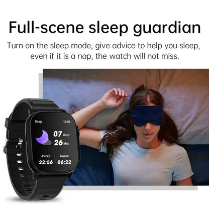 Smart Watch with Full Touch HD Screen 2.08" 49mm NFC Support Magnetic Charging Bluetooth Calling Health & Fitness Tra