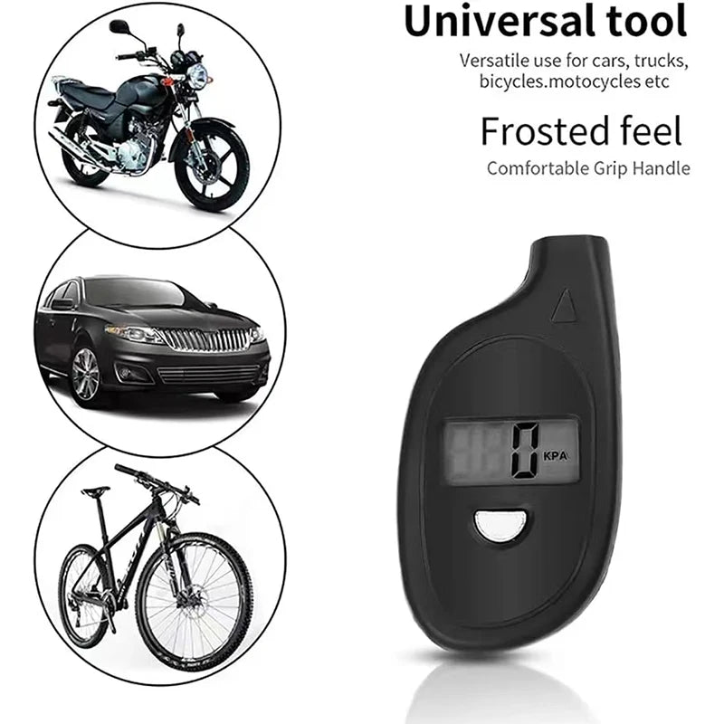 Tire Gauge Digital With LCD Display Motorcycle Tire Air Pressure Tester Meter Auto Car  Tire Safety Alarm Testing Tools