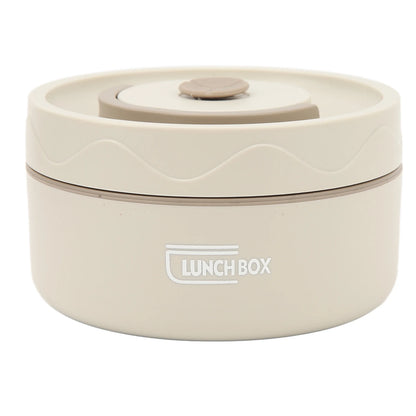 440ML Thermal Cooking Pot 304 Stainless Steel Double Layer Portable Round Shape Thermal Lunch Container Insulated Food Container