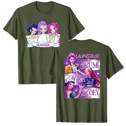 K-pop Kpop Demon Hunters 2026 Film Graphic T-Shirt Men Women 100% Cotton High Quality Fashion Casual Unisex Girls Tee
