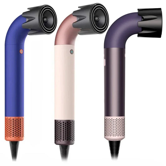 New High Speed Negative Ion Hair Dryer with Bend Tube Nozzle Quick Drying for Household Travel hairdryer home appliance 5 in 1