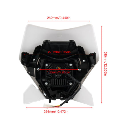 Enduro Motorcycle 300 Headlight for KTM 2025 EXC SX XC 250 450 2024 LED Headlamp Fairing Accessories Dirt Bike Enduro Motocross