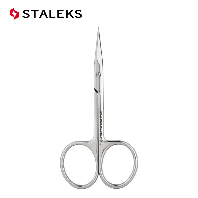 STALEKS SC-31-1 Russian Nail Scissors High Quality Stainless Steel Eyebrow Scissors Trim Nose Hair Makeup Scissor Manicure Tools