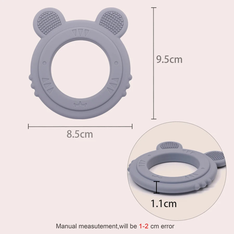 1 PCS Cartoon Animal Teether Baby Toy Kids Teething Toy Soothing Biting Le Teething Stick Baby Molar Chewing Accessories