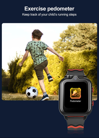 2025 New Smart Watches 4G Kids GPS AGPS LBS SOS Music Playback Dual Camera Smartwatch Waterproof 900mAh Boy Girl Children Gift