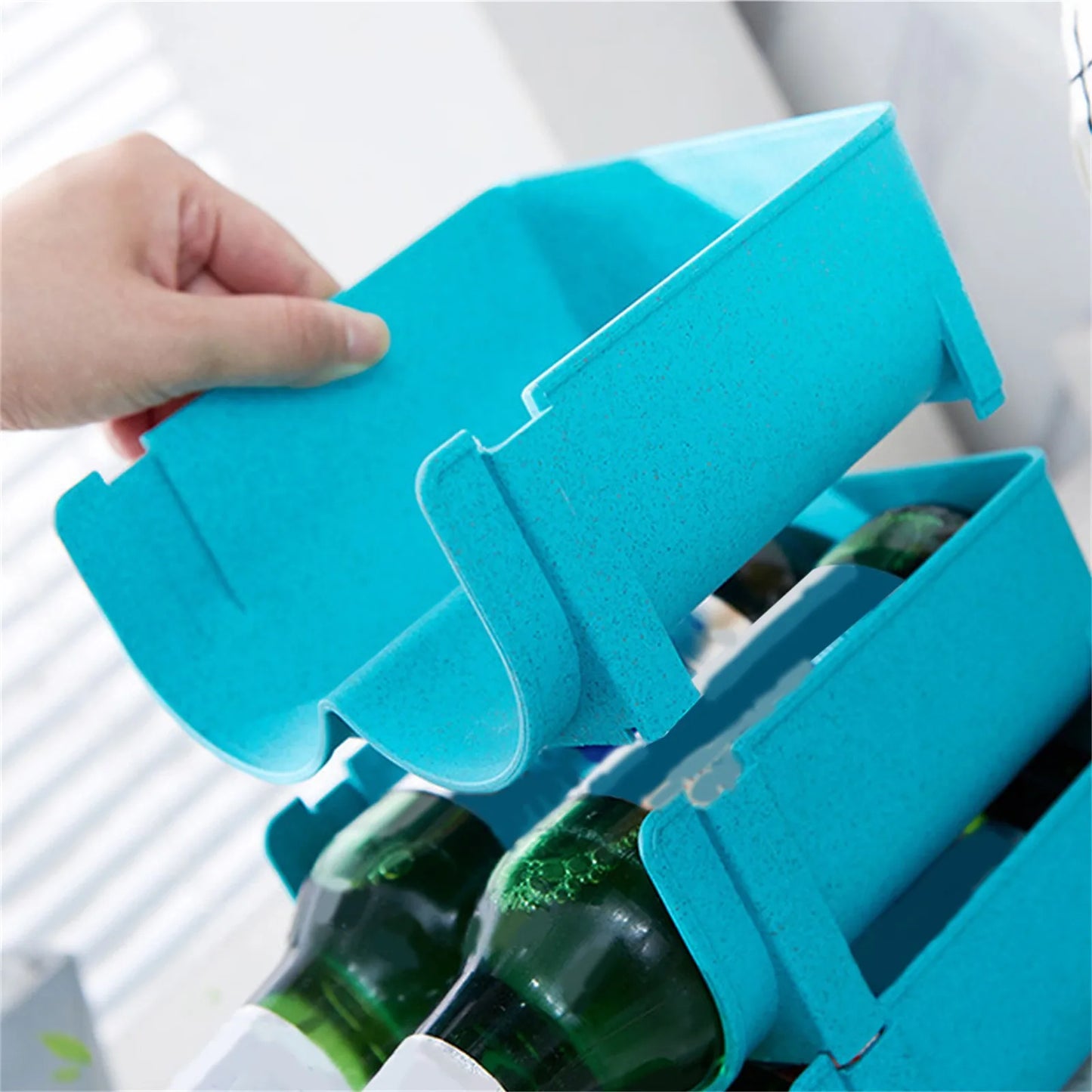 Beverage & Beer storage rack refrigerator storage rack stackable storage rack home kitchen can & bottle organizer tool,1/3/5pcs