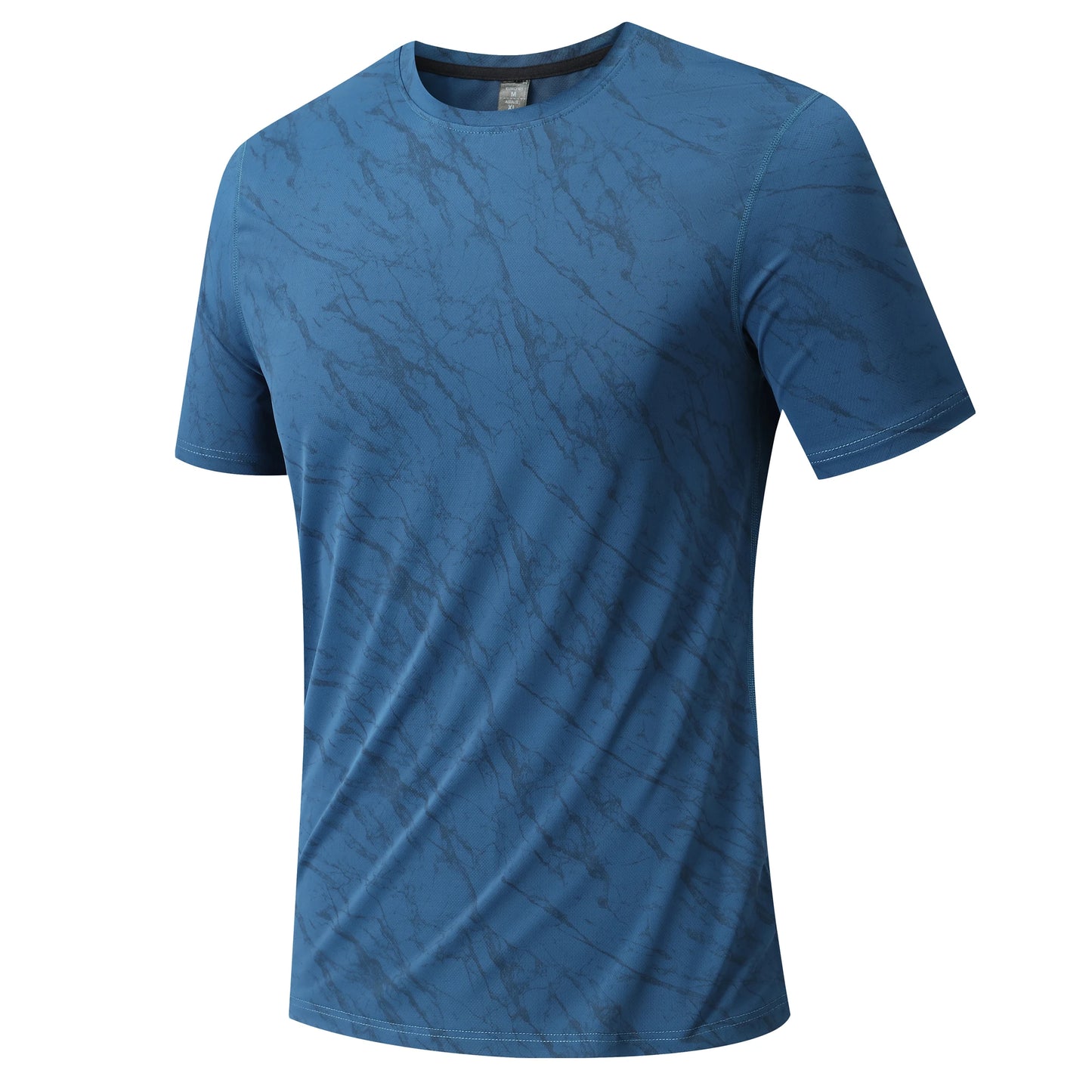 Mens Running T-Shirt Outdoor Sports Tops Short Sleeve Shirt Men Fitness Gym Guys Clothing Shirts Sportswear Breathable Quick Dry