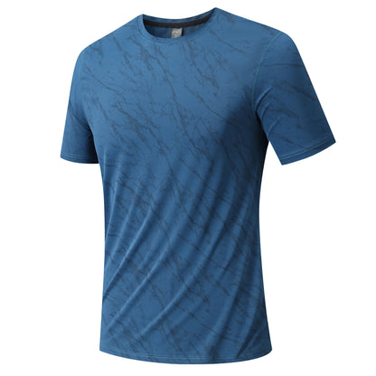 Mens Running T-Shirt Outdoor Sports Tops Short Sleeve Shirt Men Fitness Gym Guys Clothing Shirts Sportswear Breathable Quick Dry