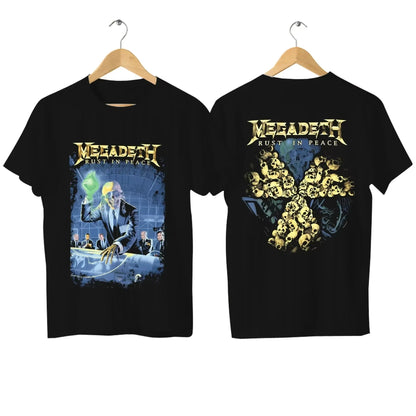 2025 Men Megadeths T Shirt Casual Flaming Vic T-shirt Graphic Oversized Sports Tops Breathable Comfortable Streetwear