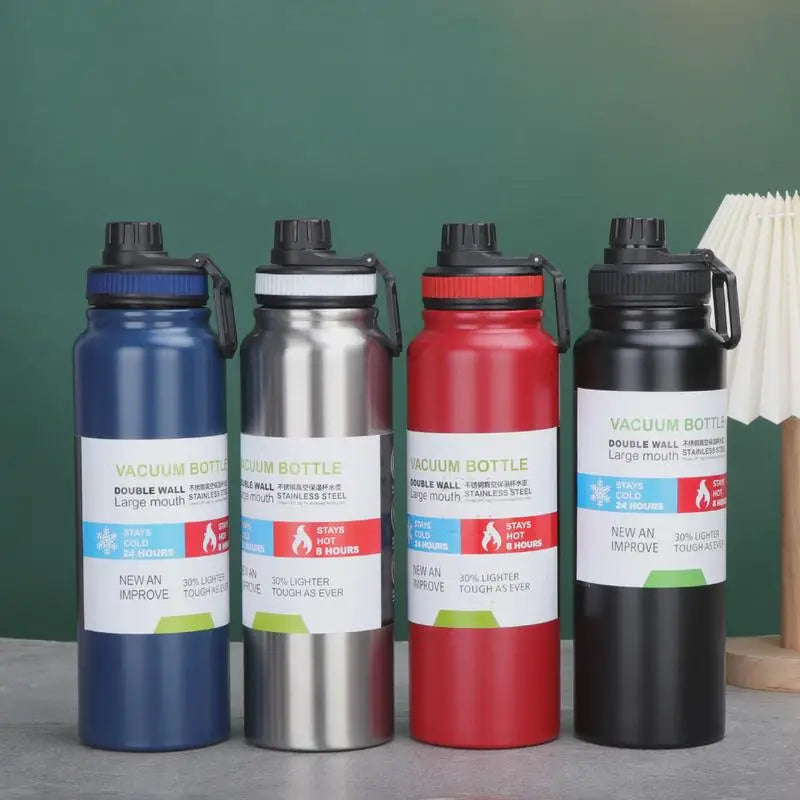 600/800/1000ML Thermos Bottle Stainless Steel Car Thermal Cup Keeps Cold and Heat Thermal Mug Sports Insulated Cup Vacuum Flask