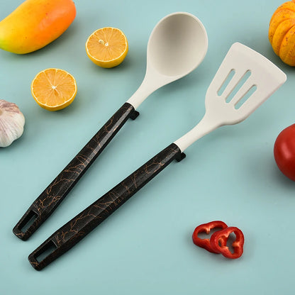 7Pcs Silicone Cooking Utensils Set For Non-stick Cookware Black Kitchen Cuisine Outils Cookware Heat Resistant Accessoires