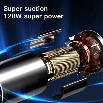 9000Pa Wireless Car Vacuum Cleaner Strong Suction Handheld Car Vacuum Cleaner Home&Car Dual Use Vacuum and Blow Home Appliance