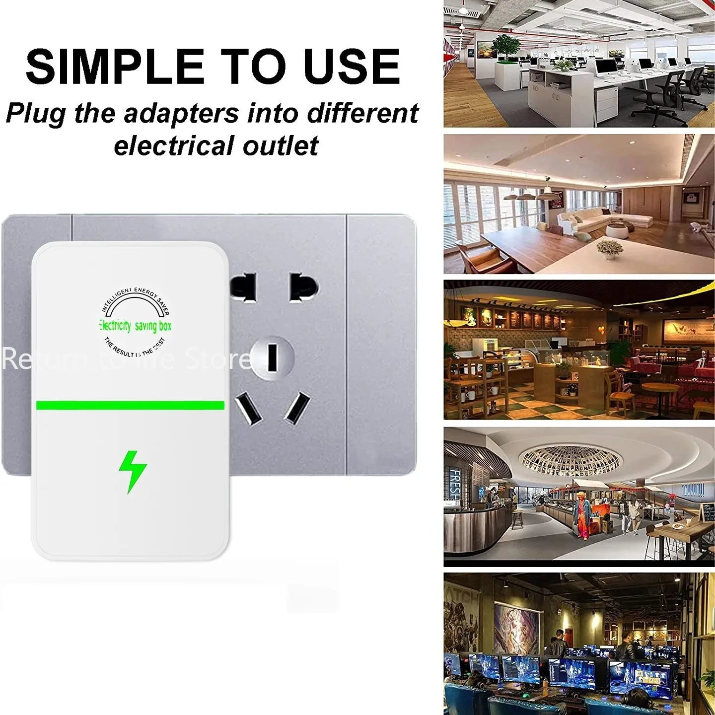 Electricity Energy Saver Home Power Electrical Appliances Save Box For Household Office Market Electric Accessory Power Saver