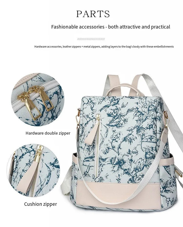 Fashionable Women's Bags, Trendy Backpacks, Large-Capacity Simple Handbags, Retro-Style Casual Bags, High-End Shoulder Crossbody Bags, Student Bags, Multi-Purpose Storage Bags