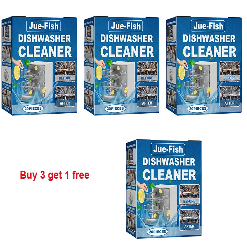 Jue Fish Dishwasher Cleaning Sheet Desktop Built-In Drawer Dishwasher Specific Stain Removal For Dishwasher Washing Machine