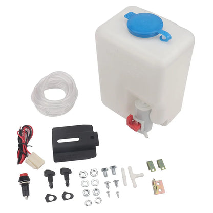 1-3Sets Windscreen Washer Pump 12V 1.5L Car Windshield Washer Bottle Kit Car Windshield Washer Reservoir Pump Car Cleaning Tools